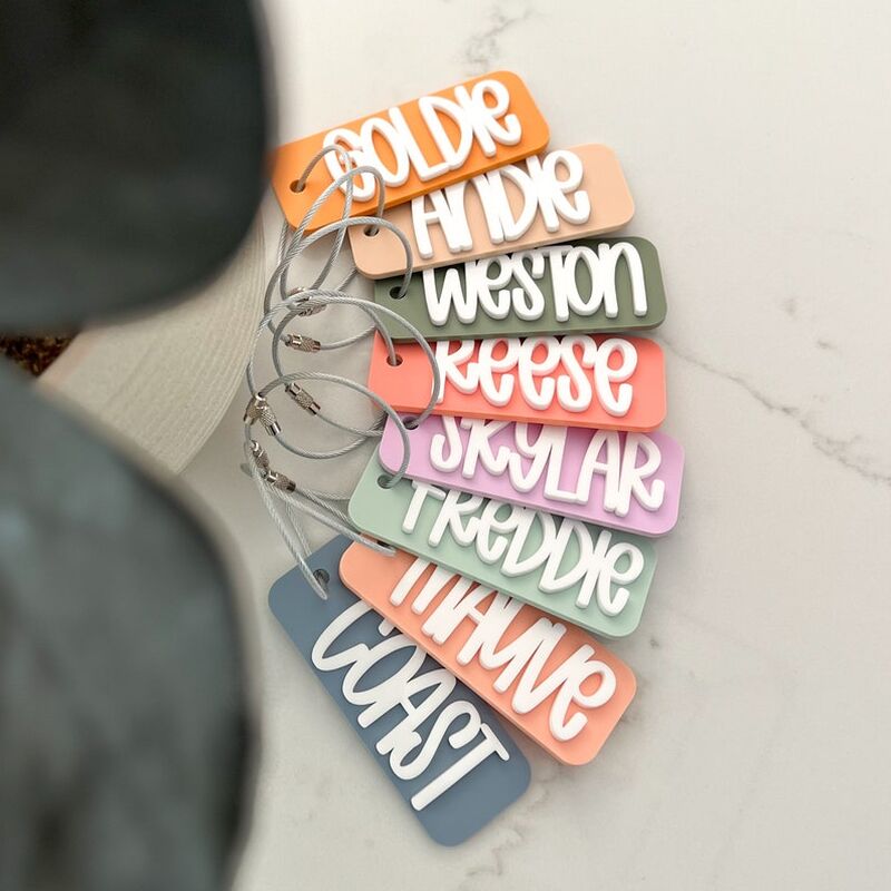 Personalisierter Schlüsselanhänger Bunter Name Witziges Geschenk für Teenager