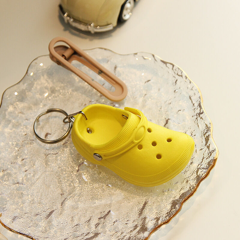 Personalized Minifigure Keychain With Slippers Accessories Funny Christmas Gift