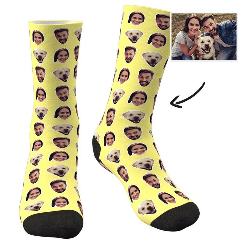 Customized Face Funny Socks Gift for Family