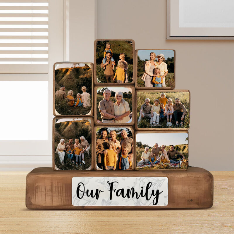 Cubo fotografico personalizzato Blocchi di costruzione Foto di famiglia personalizzate Regali caldi