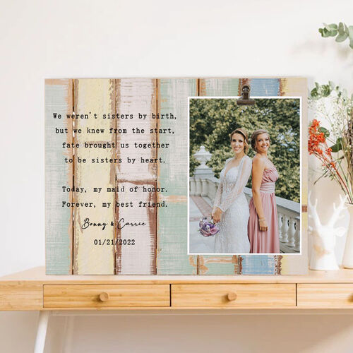 Personalized Wedding Picture Frame for Best Friend