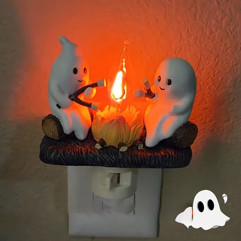 Ghost Campfire Flickering Night Light Creative Gift for Halloween