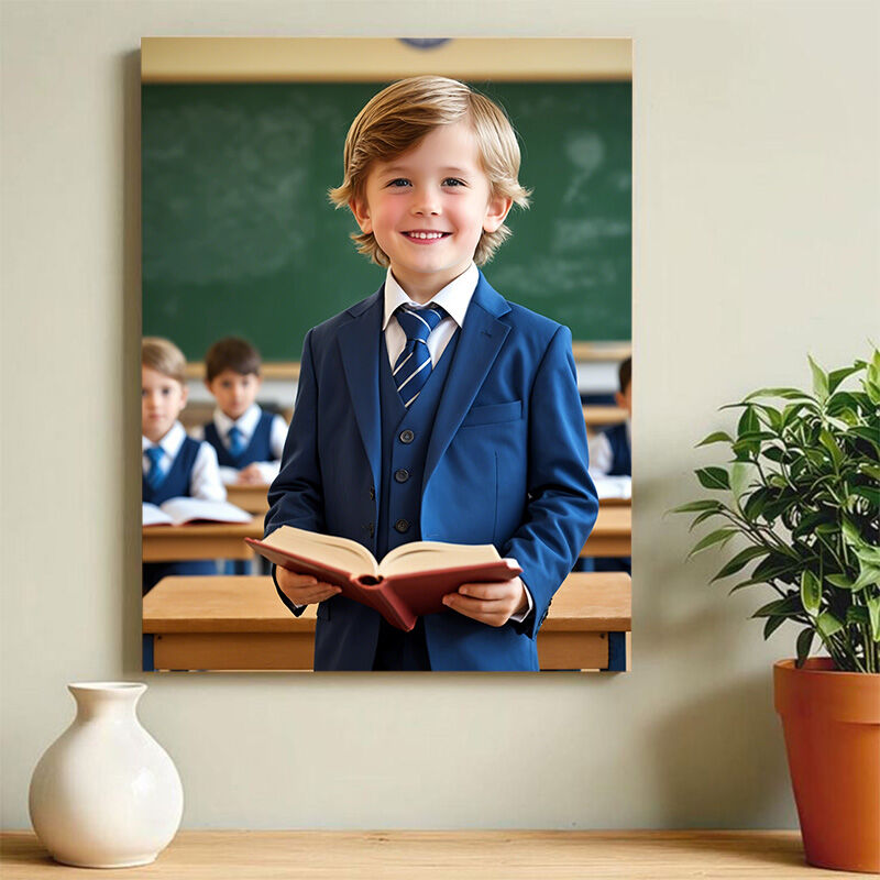 Personalized Teacher Portraits with Custom Face Swap Distinctive Gift for Children
