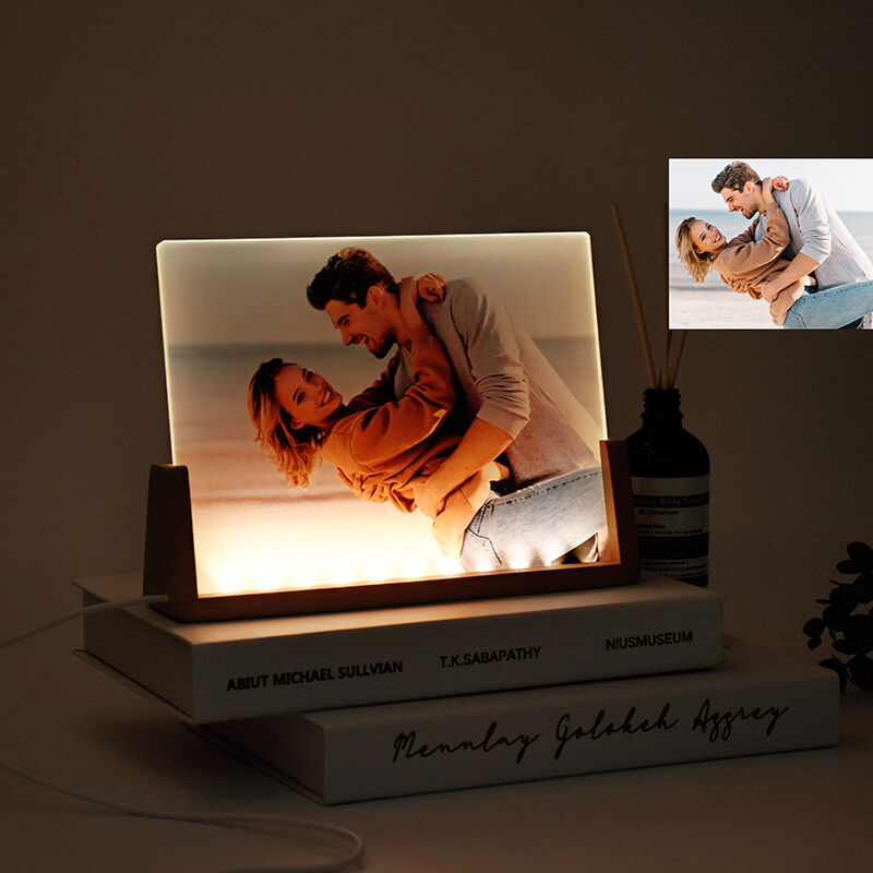 Personalized Picture Acrylic Lamp Warm Valentine's Day Present