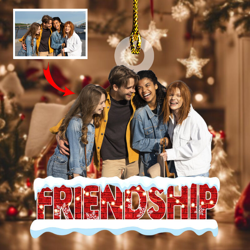 Adornos navideños personalizados Fotos personalizadas Regalos divertidos para mejores amigos
