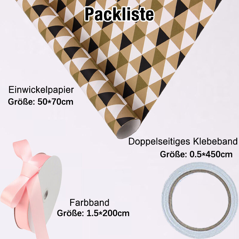 Personalisiertes Buntes Geschenkpapier Überraschung DIY Geschenk