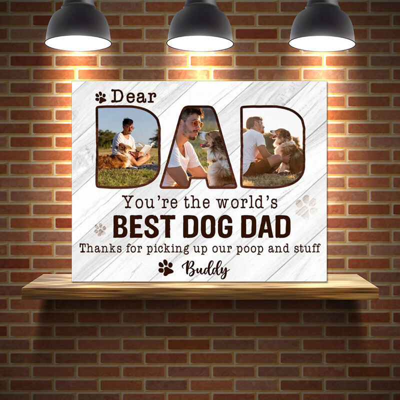 Personalisiertes Bild Leinwand Wandkunst Perfektes Geschenk für Tierliebhaber