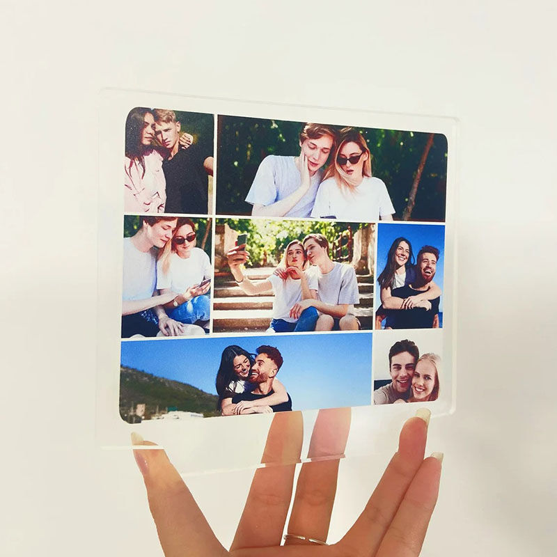 Personalized Photo Acrylic Lamp for Couple
