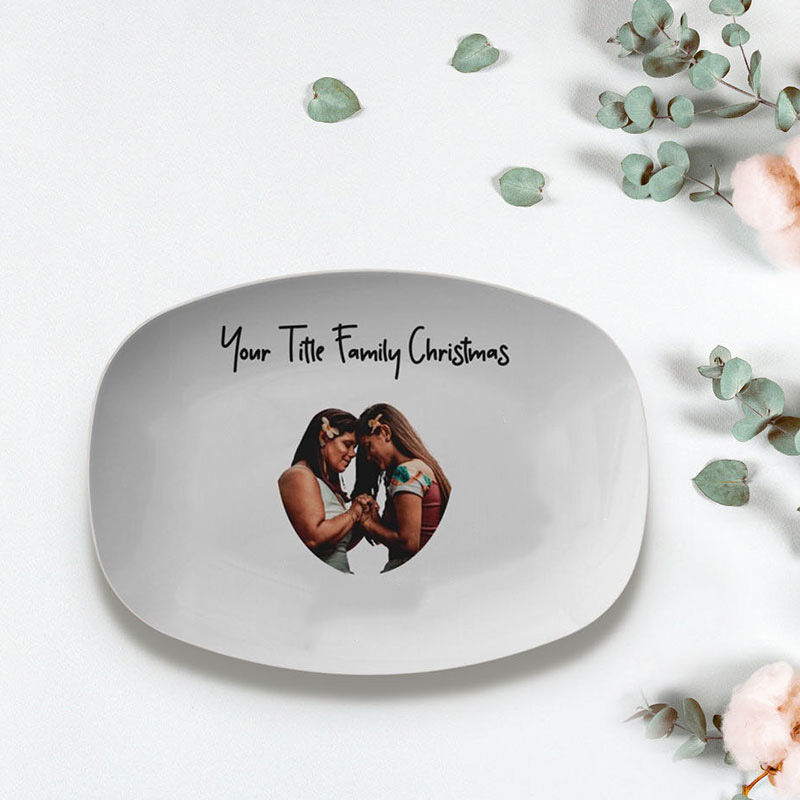 Personalized Text and Photo Plate for Best Friend