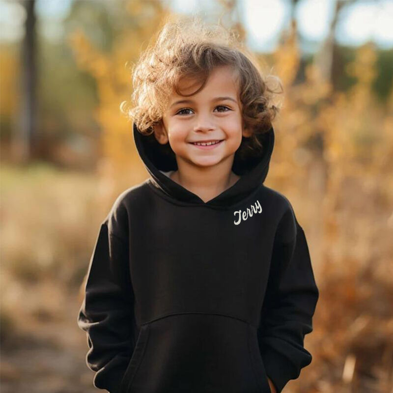 Personalisiertes Kinder-Sweatshirt Individuelles Mondphasenfoto und römische Ziffern Erinnerungsgeschenk für Kinder