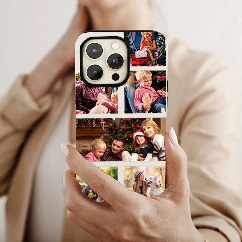 Personalisierte Handytasche mit individuellem Foto Warmes Weihnachtsgeschenk für die Familie