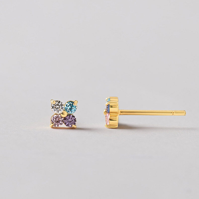 Personalized Birthstone Earrings Exquisite Birthday Gift