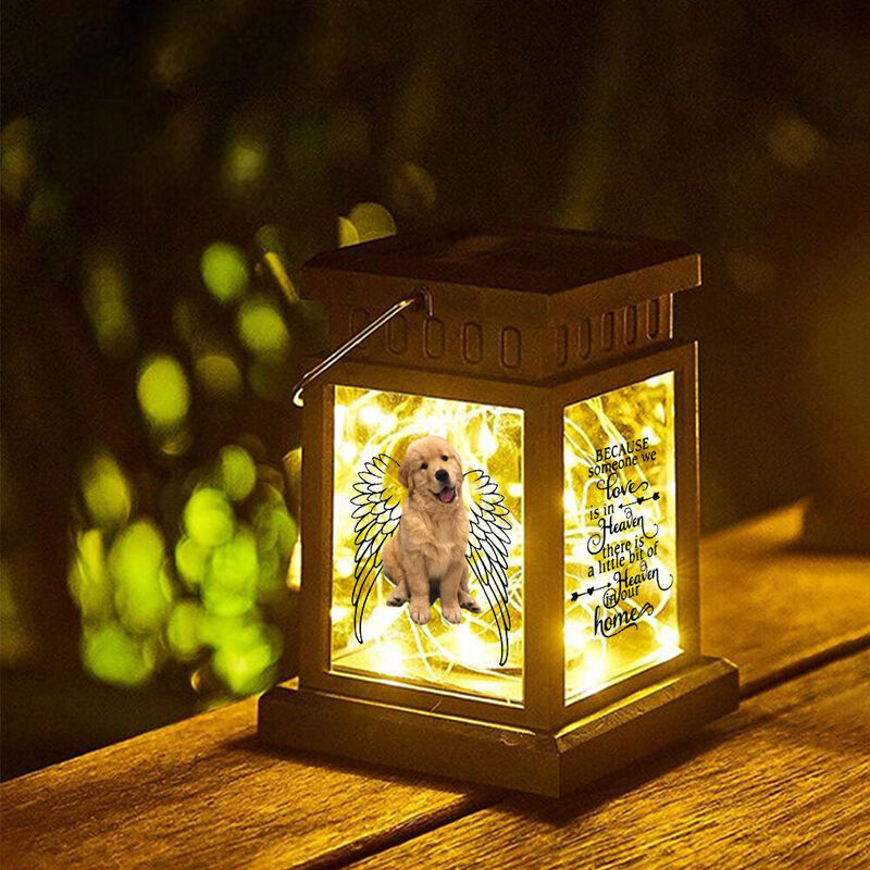 Personalized Retro Garden Palace Lantern Solar Landscape Light Memorial Pet Gift for Pet Owners