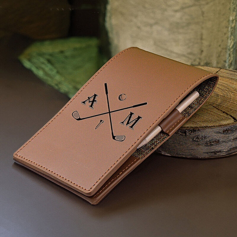 Personalized Golf Scorecard Holder & Yardage Book Cover for Husband