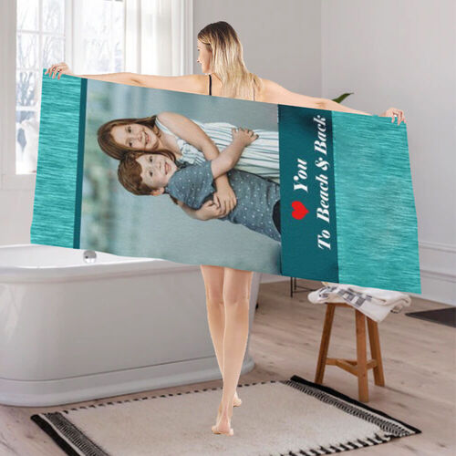 Asciugamano da bagno con nome e immagine personalizzati Regalo caldo