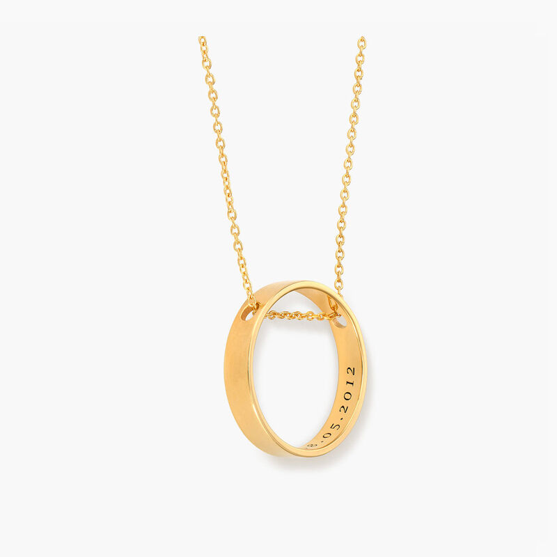 Classic Style Personalized Inner Circle Necklace