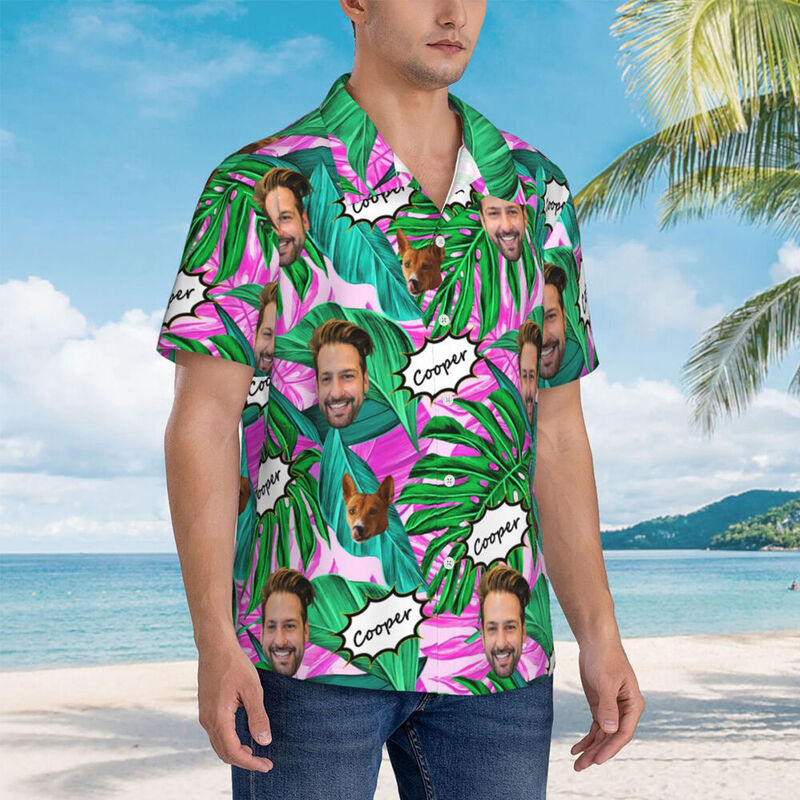 Camisas Hawaianas Personalizadas con Fotos de Mascotas para Regalar a los Amantes de las Mascotas un Look Tropical