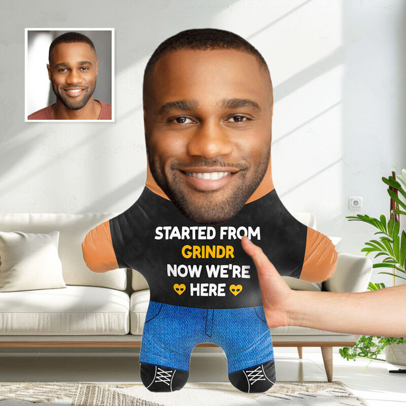 Customized Face Pillow Started from Grindr Photo Pillow Valentine's Day Gifts