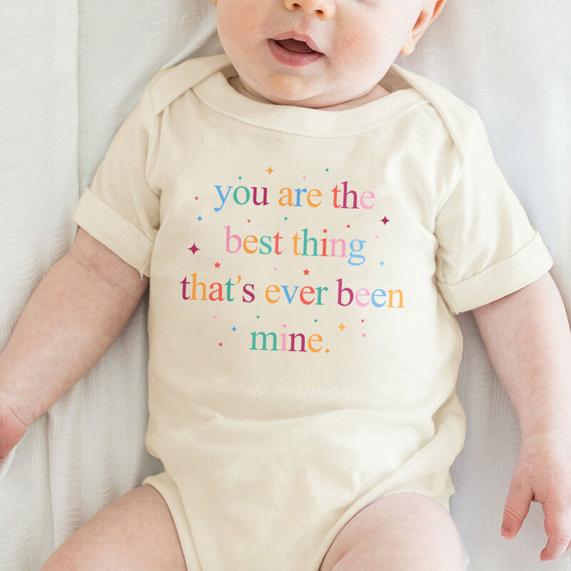 Gepersonaliseerde Baby Onesie Jij bent het beste dat ooit van mij is geweest Perfect cadeau voor de babyborrel