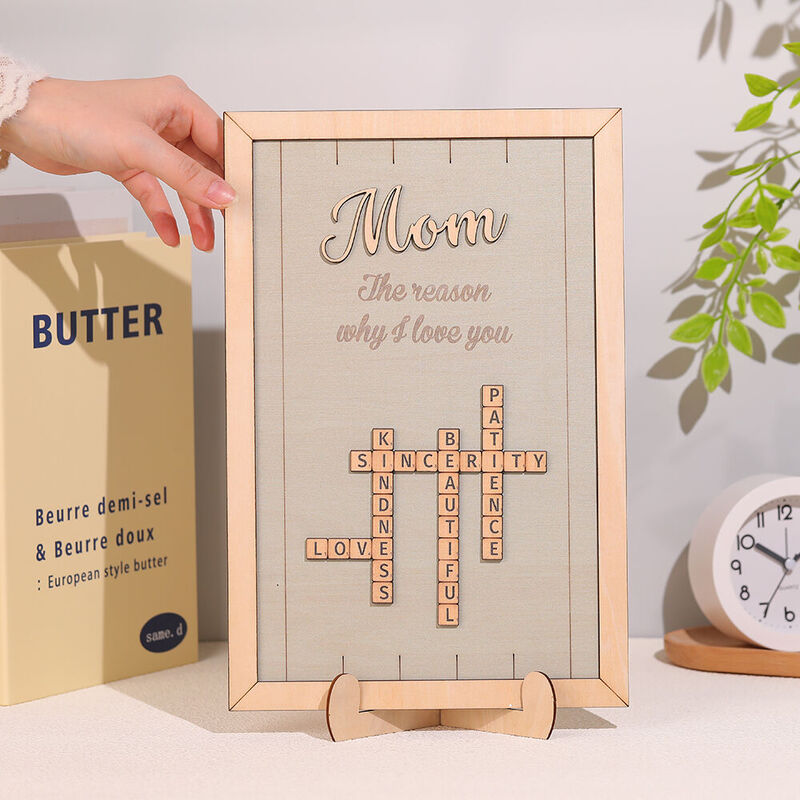 Personalized Scrabble Photo Frame A Special Gift for Mom