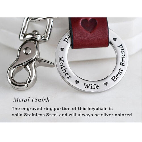 Personalized Dad Keychain Engraving 1-10 Names Father’s Day Gift