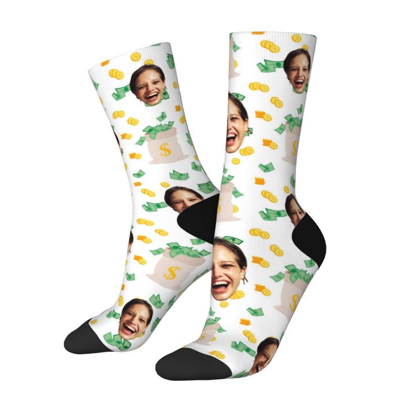 Customized Face Socks can Add Photos Gift for Friends