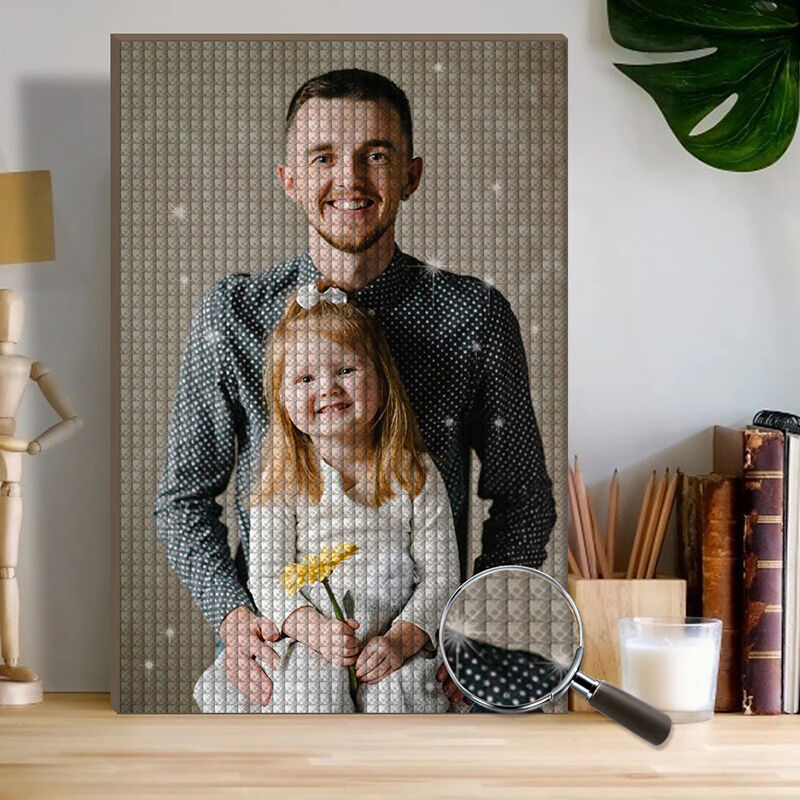 Personalized Picture Diamond Painting Perfect Gift for Father's Day