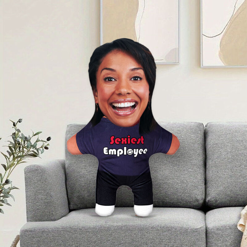Personalized Face Pillow Sexiest Employee Spoof Doll Custom Image Cushion Party Gift