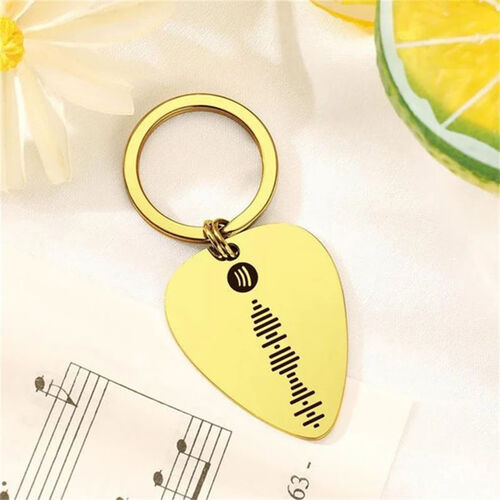 Scannable Spotify Code Custom Music Song Keychain for Lover