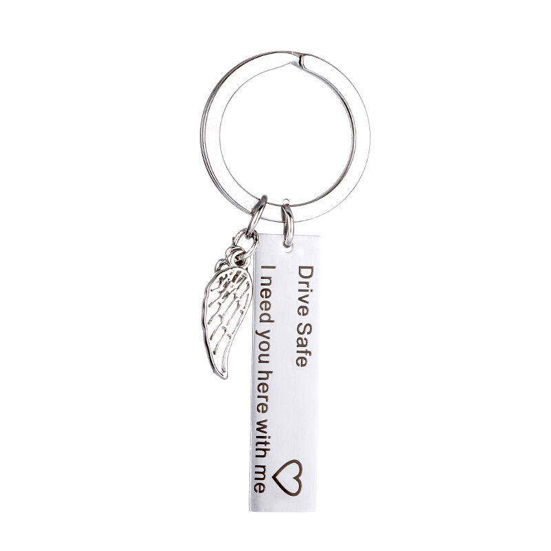 "Guardian Of The Wings" Custom Engraved Key Chain