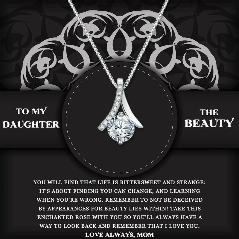 Gift for Daughter "Remember To Not Be Deceived By Appearances For Beauty Lies Within" Necklace