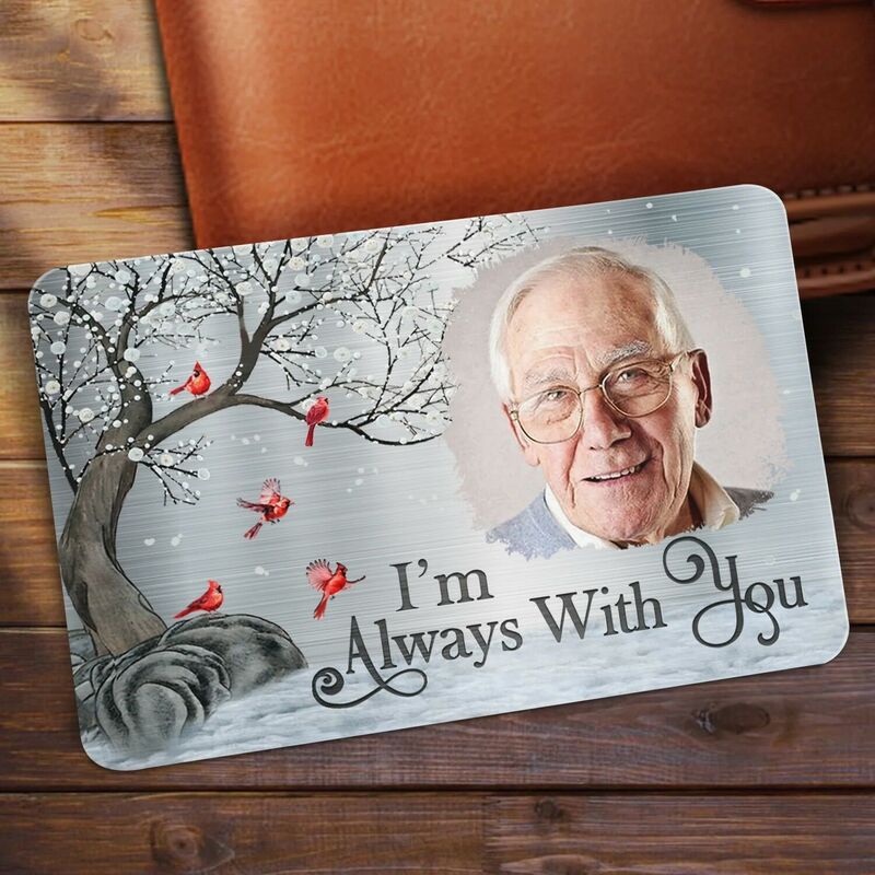 "I See You Again"Personalized Aluminum Wallet Card Warm Gift For Loved Ones