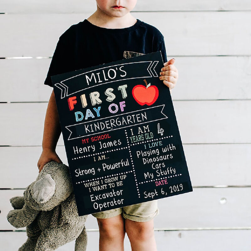 DIY First/Last Day Of School Sign Wonderful Gift for Kids