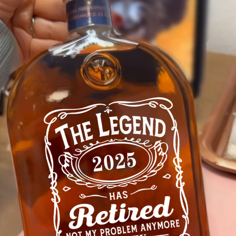 Personalized Name Whiskey Bottle with Custom Date Best Gift for Dad