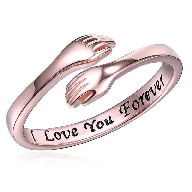 "Hugging Me" Custom Engraving Ring