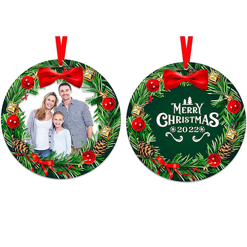 Christmas Trees Decorations with Personalized Family Pictures