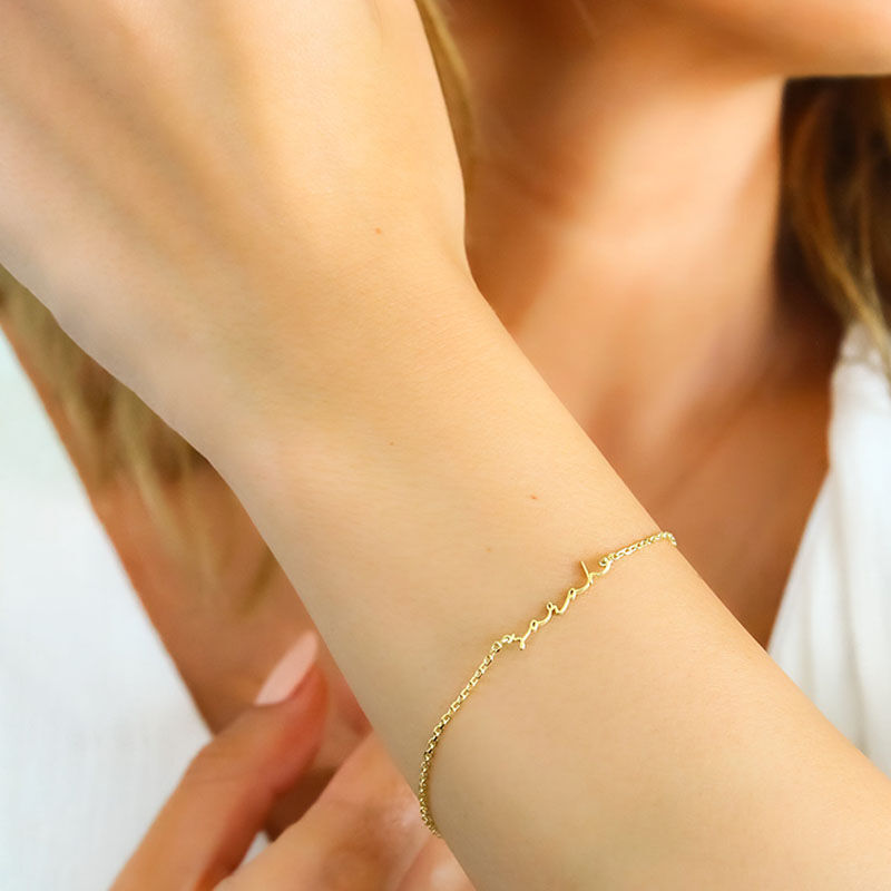 Personalisiertes Namensarmband Dainty Style Custom Name Geschenk für Sie