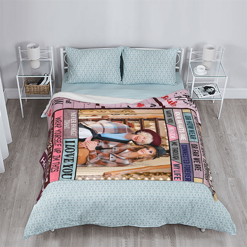 Personalized Picture Blanket Creative Present for Grandma