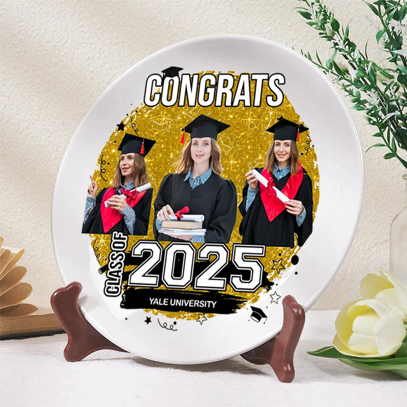 Personalized Picture Plate Beautiful Graduation Gift
